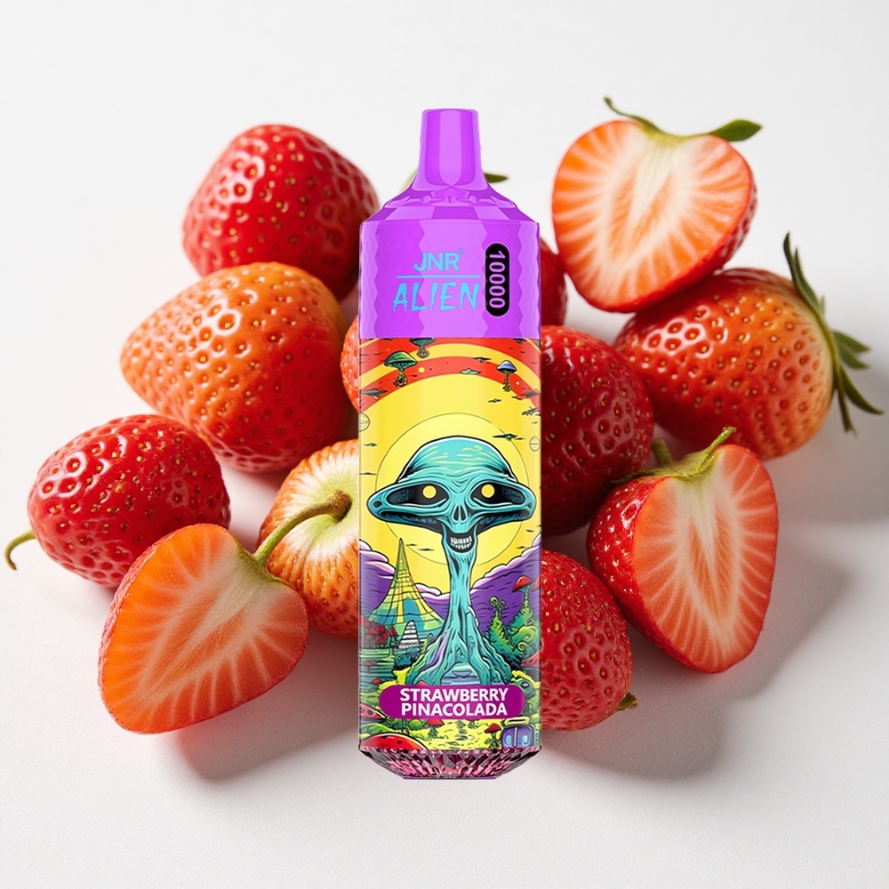 JNR Alien 10000 نفخة 20مل سائل إلكتروني فراولة بينا كولادا شحن سريع نوع-C