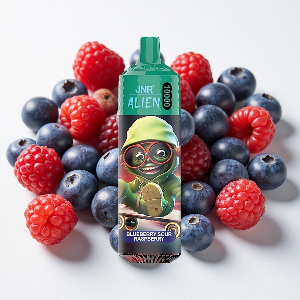 JNR Alien 10000 نفثة20ml سائل إلكتروني توت أزرق-توت أحمر حامض شاحن النوع-C