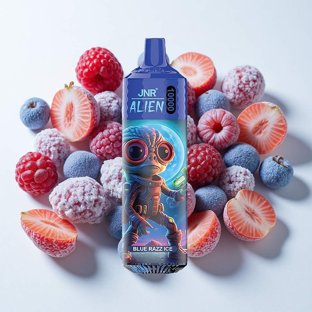 JNR Alien 10000 نفخة تبريد توت أزرق سعة البطارية 850 مللي أمبير شحن سريع