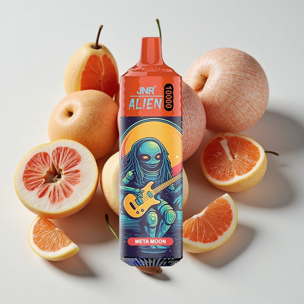 JNR Alien 10000 نفخة بنكهة ميتا مون مع شحن سريع النوع-C وإضاءة LED
