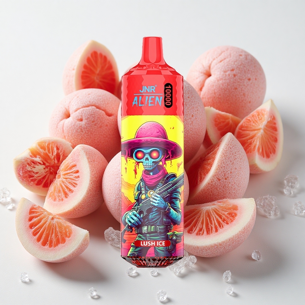JNR Alien 10000 نفخة Lush Ice (ثلج منعش) شاحن النوع-C وإضاءة LED