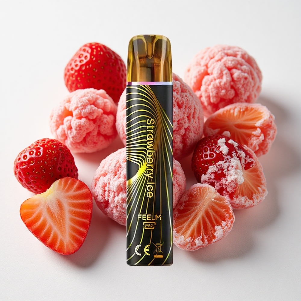 JNR Black&Golden 800 نفخة ستروبيري آيس عصير إلكتروني 2 مل