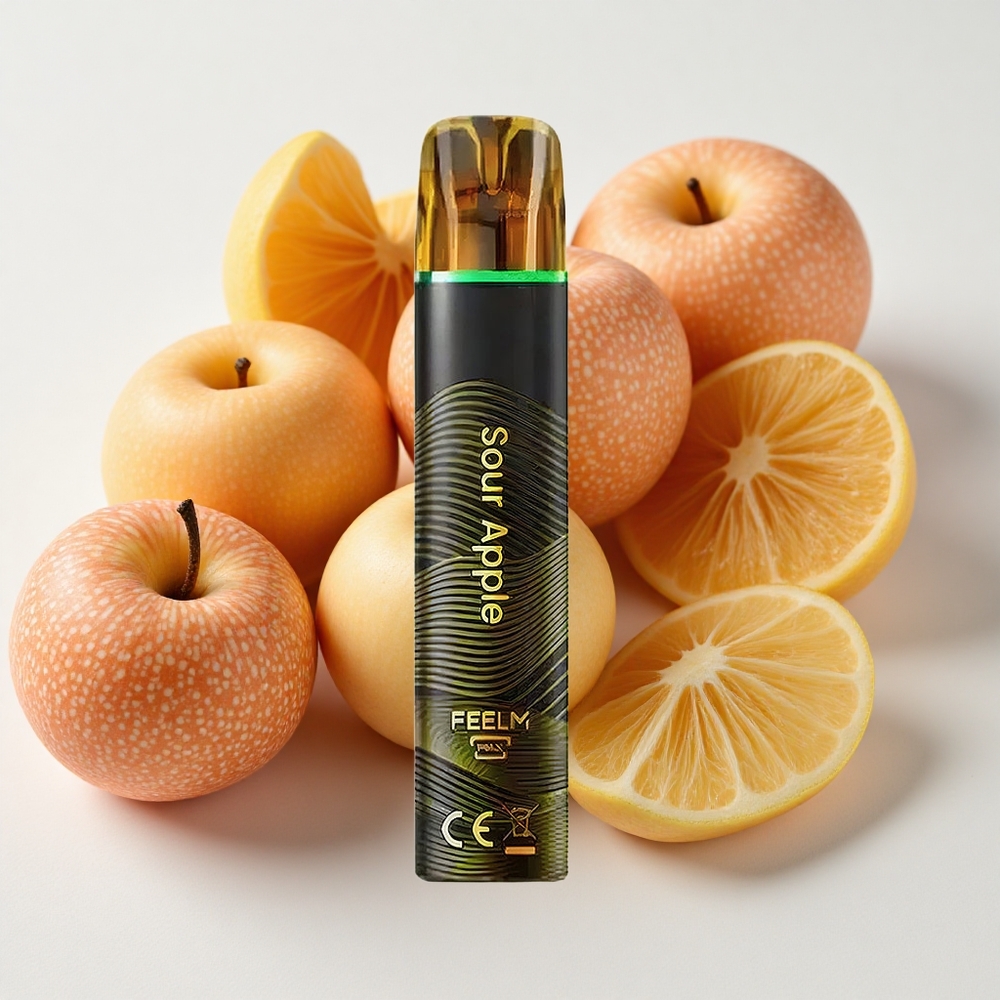 JNR Black&Golden 800 نفخة بخارية تفاح حامض + 550mAh + 2ml