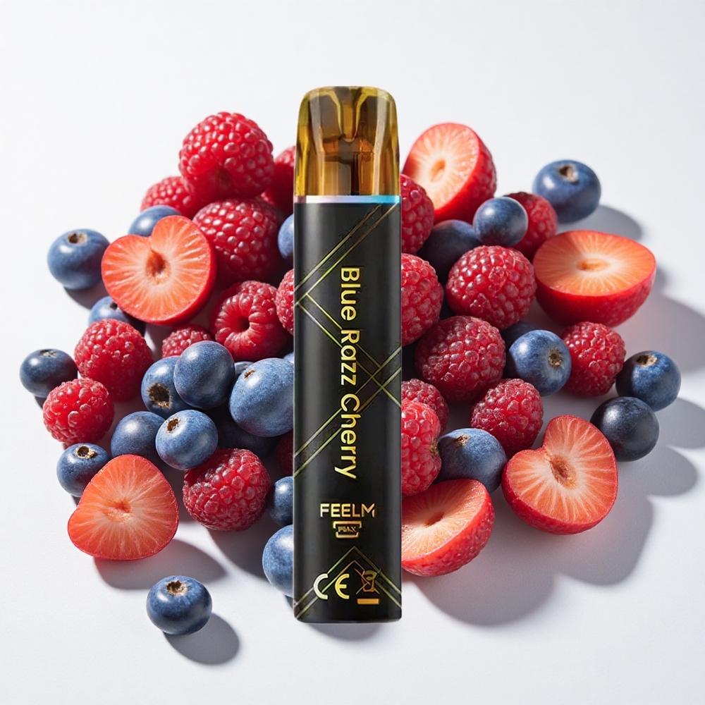 JNR Black&Golden 800 نفخة سيجارة إلكترونية توت أزرق وكرز