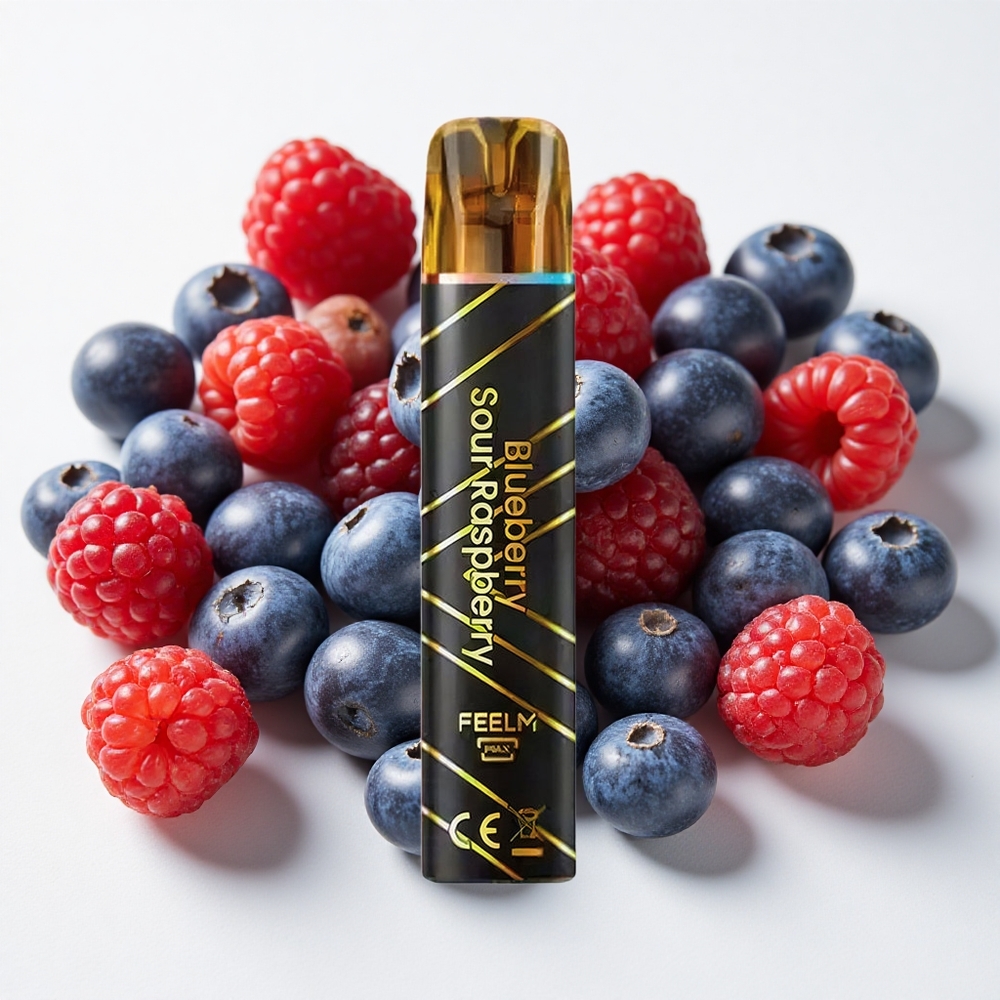 JNR Black&Golden 800 نفخة تبغ سيجارة إلكترونية للاستخدام مرة واحدة توت أزرق-توت حامض