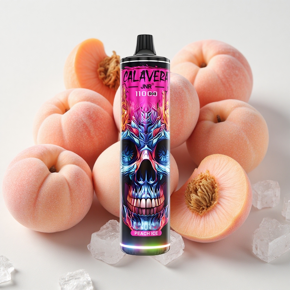 JNR Calavera 11000 نفخة بخاخة نكهة خوخ مثلج بشاحن النوع-C وسعة بطارية 850 ميلي أمبير
