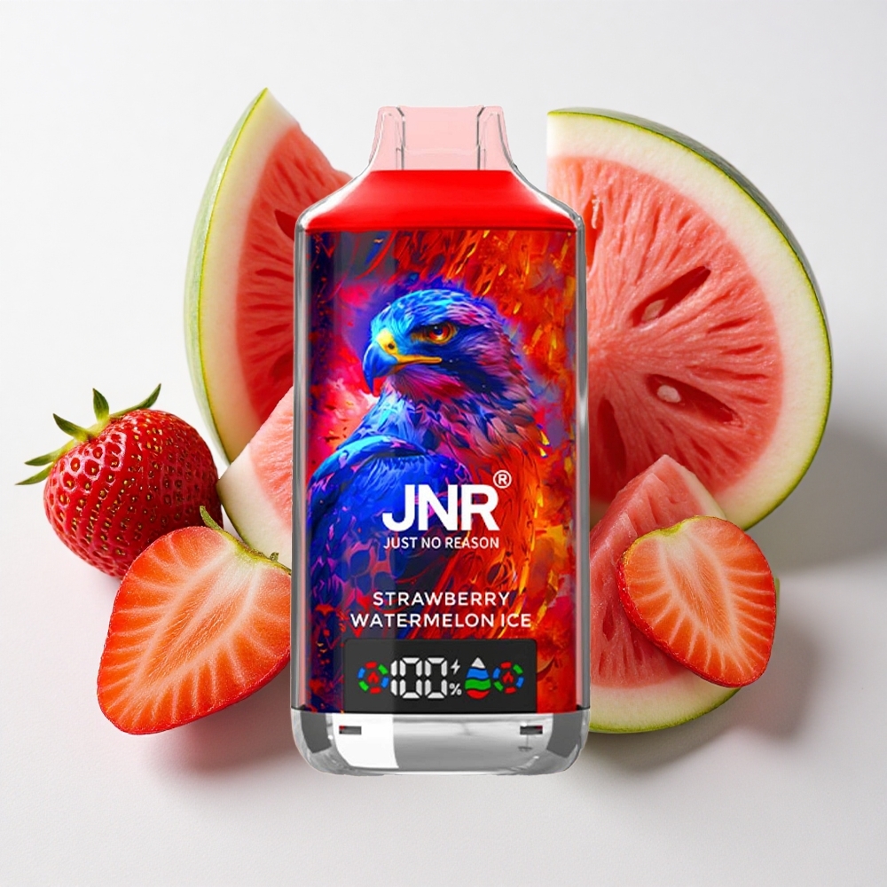 JNR Falcon X 18000 نَفخة فراولة بطيخ مثلج شاشة رقمية وشاحن سريع نوع-C