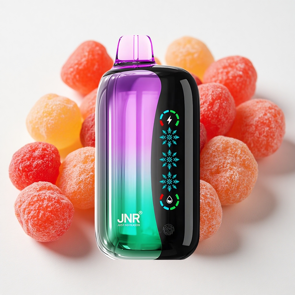 JNR Flex Ice 21000 نَفَثات تبغ إلكتروني (كرز حامض غَوميز) + شاشة لمس + شحن النوع-C