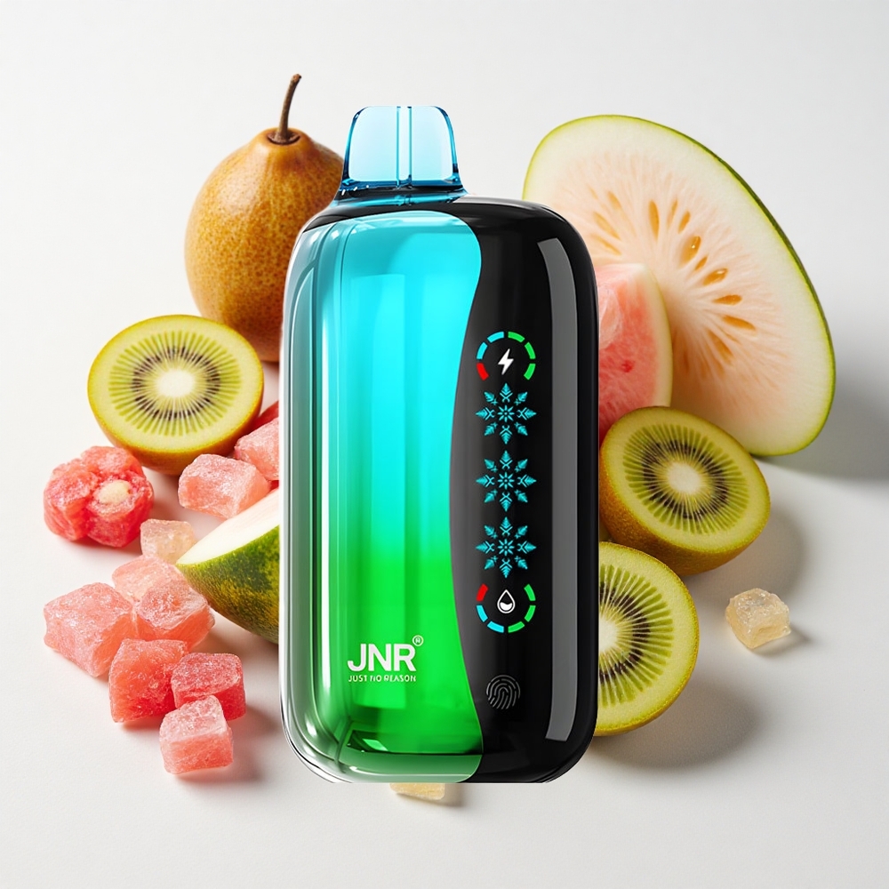 JNR Flex Ice 21000 نفخة تبخير قابل للتخلص منه كيوي بطيخ مثلج شاشة لمس