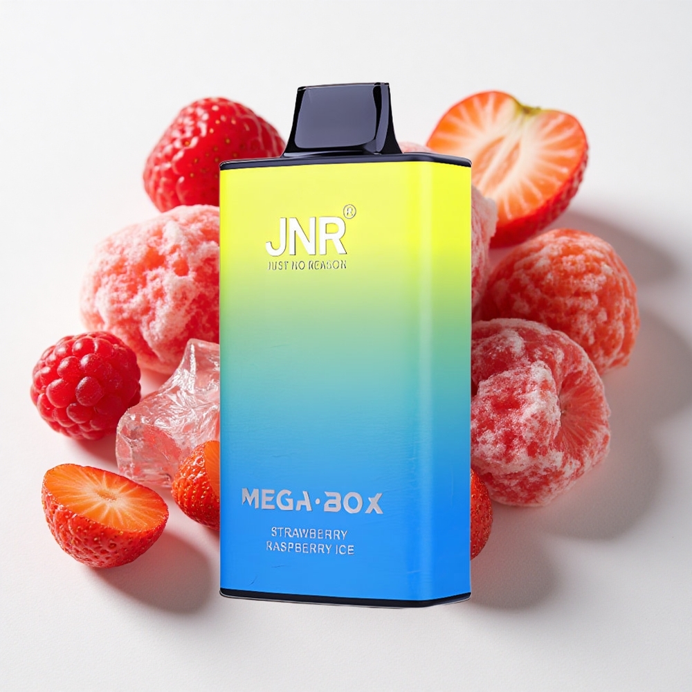 JNR Mega Box 25000 نفخة نكهة الفراولة والتوت الثلجي سعة سائل 30مل