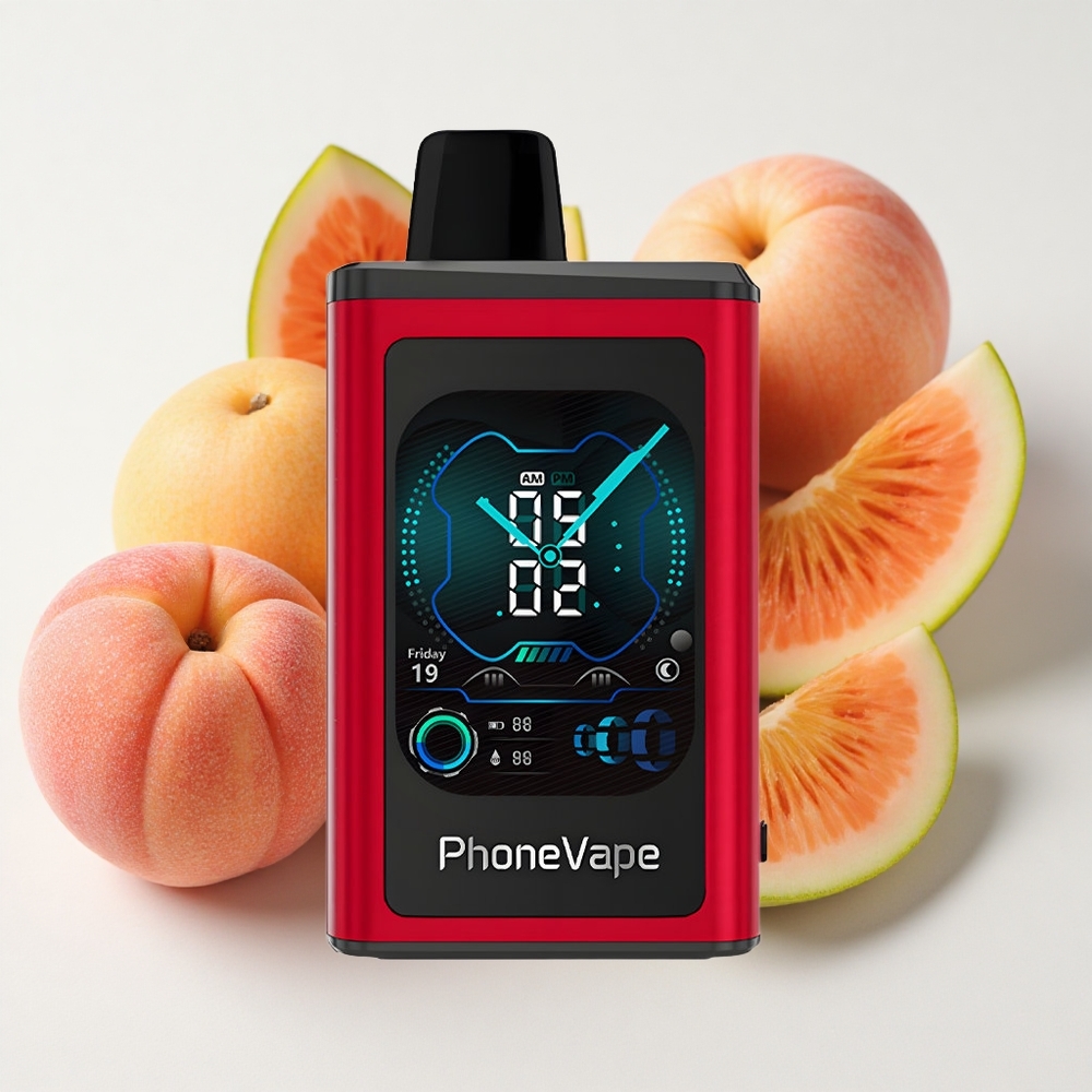 JNR PhoneVape 30000 نَفخة بخاخ تفاح مانجو بطيخ شاحن نوع سي تحكم بالتطبيق