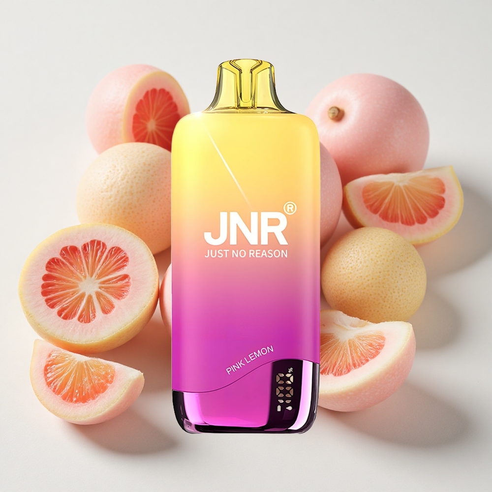 JNR Rainbow 10500 نفخة شيشة إلكترونية ليمون وردي 18 مل وعاء سائل USB النوع-C