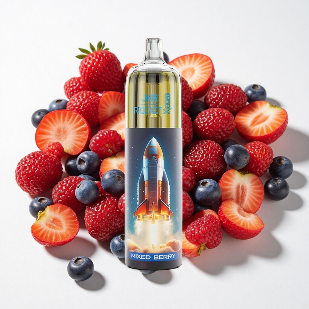 JNR Rocket-X 12400 نفخة سيجارة إلكترونية توت مشكل تدفق هواء قابل للتعديل