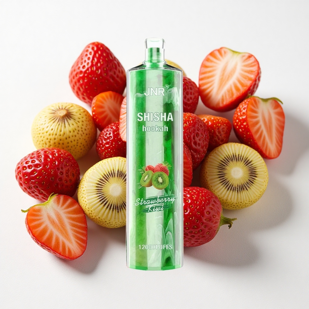 JNR Shisha Hookah 12000 نفخة فراولة كيوي 750mAh 24ml