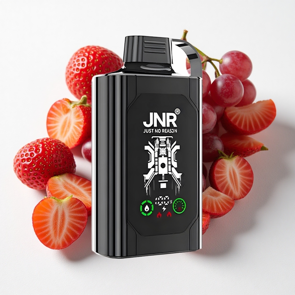 JNR Shisha Hookah Box 20500 نفخة فيب فراولة عنب شاشة عالية الدقة وشاحن نوع-C سريع