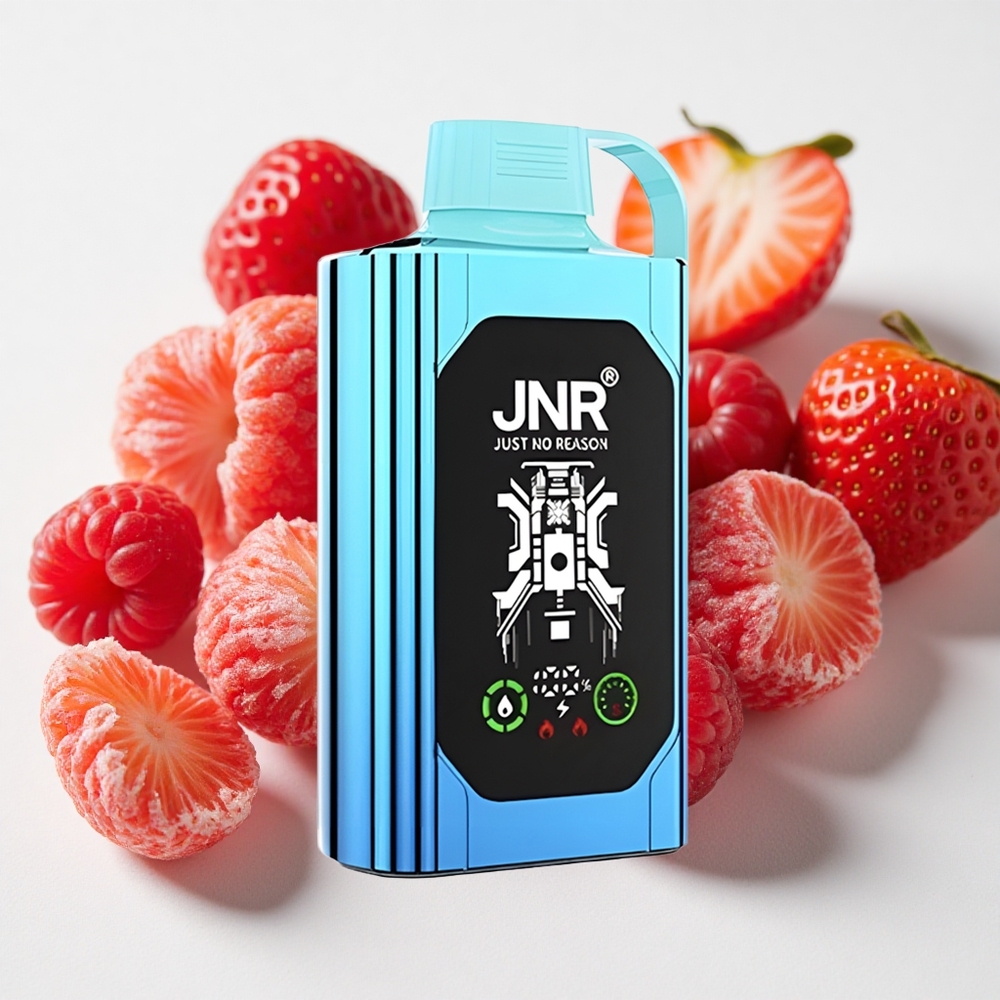 JNR Shisha Hookah Box 20500 نَفخة تبغ إلكتروني فراولة توت حلوى شاشة عالية الدقة وشاحن نوع-C