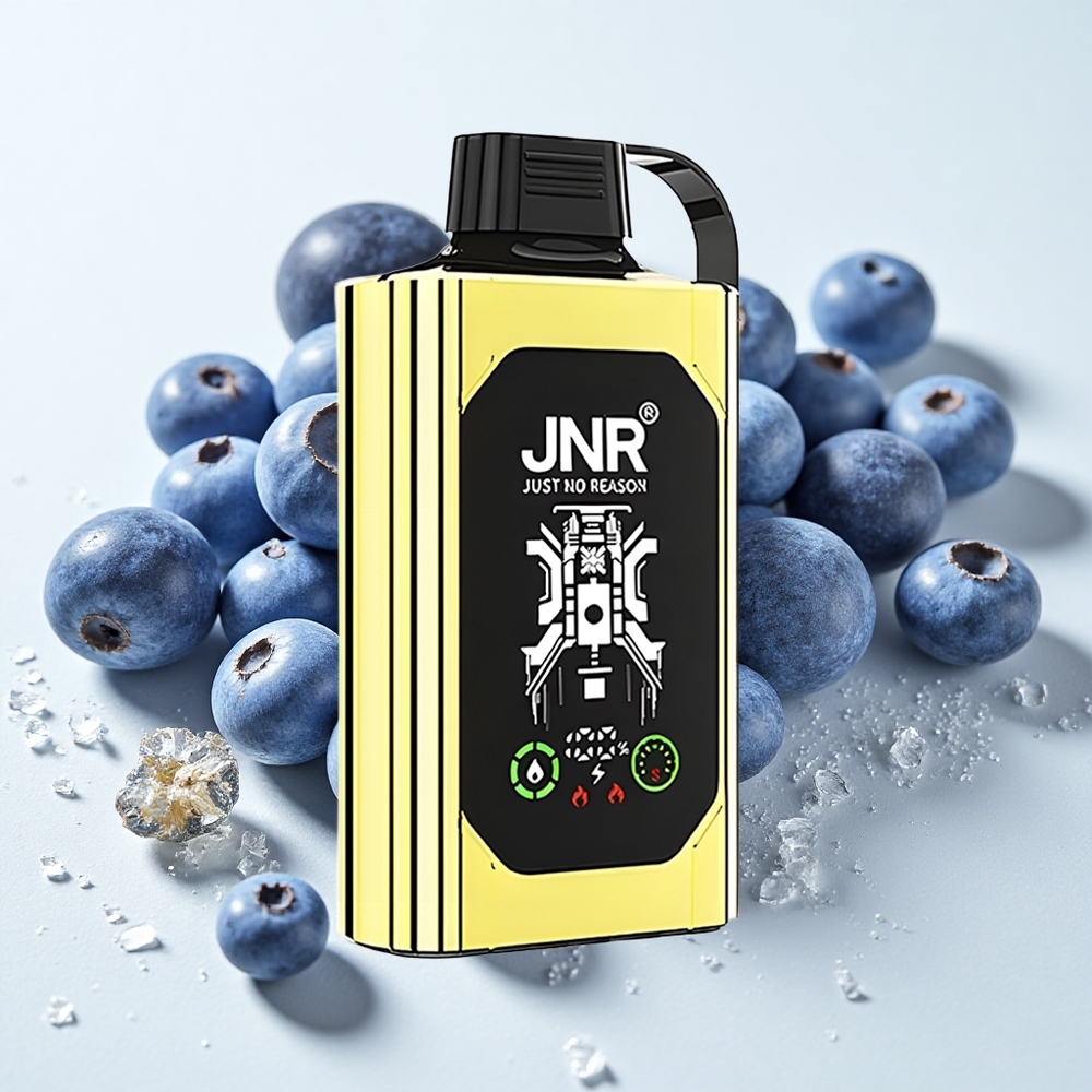 JNR Shisha Hookah Box 20500 نفخة تبغ أزرق مثلج شاشة HD شحن سريع النوع-C
