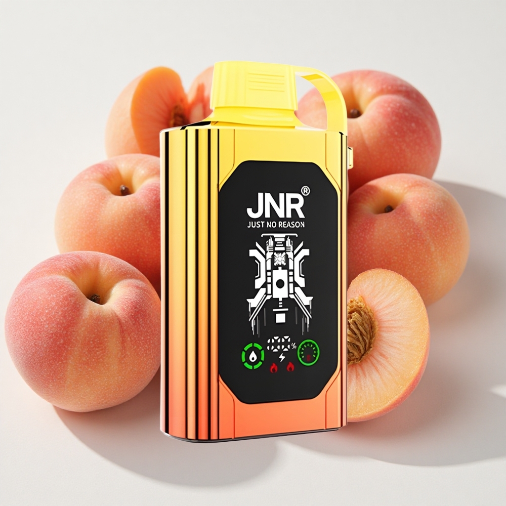 JNR Shisha Hookah Box 20500 نفخة عصير الخوخ شاشة HD ونوع-C شحن سريع