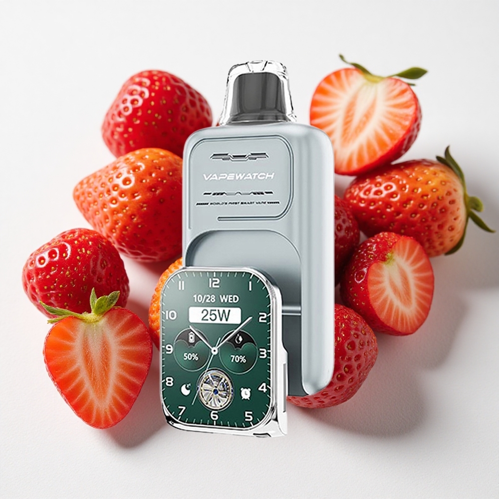 JNR VapeWatch 30000 نفخة ستروبيري آيس سعة البطارية 1000mAh سعة السائل 19mL