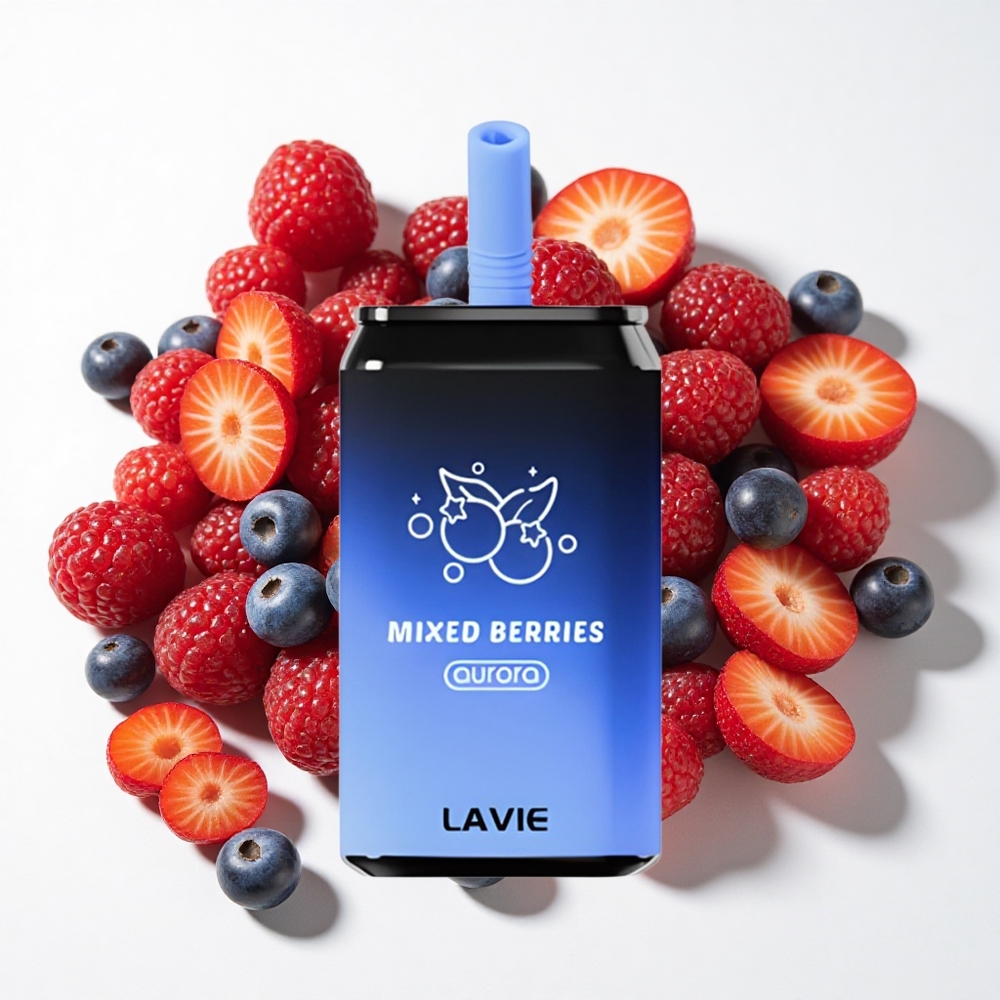LAVIE Aurora 11000 نفخة تبخير قابل للتخلص منه توت مشكل سعة 22ML شحن النوع-C