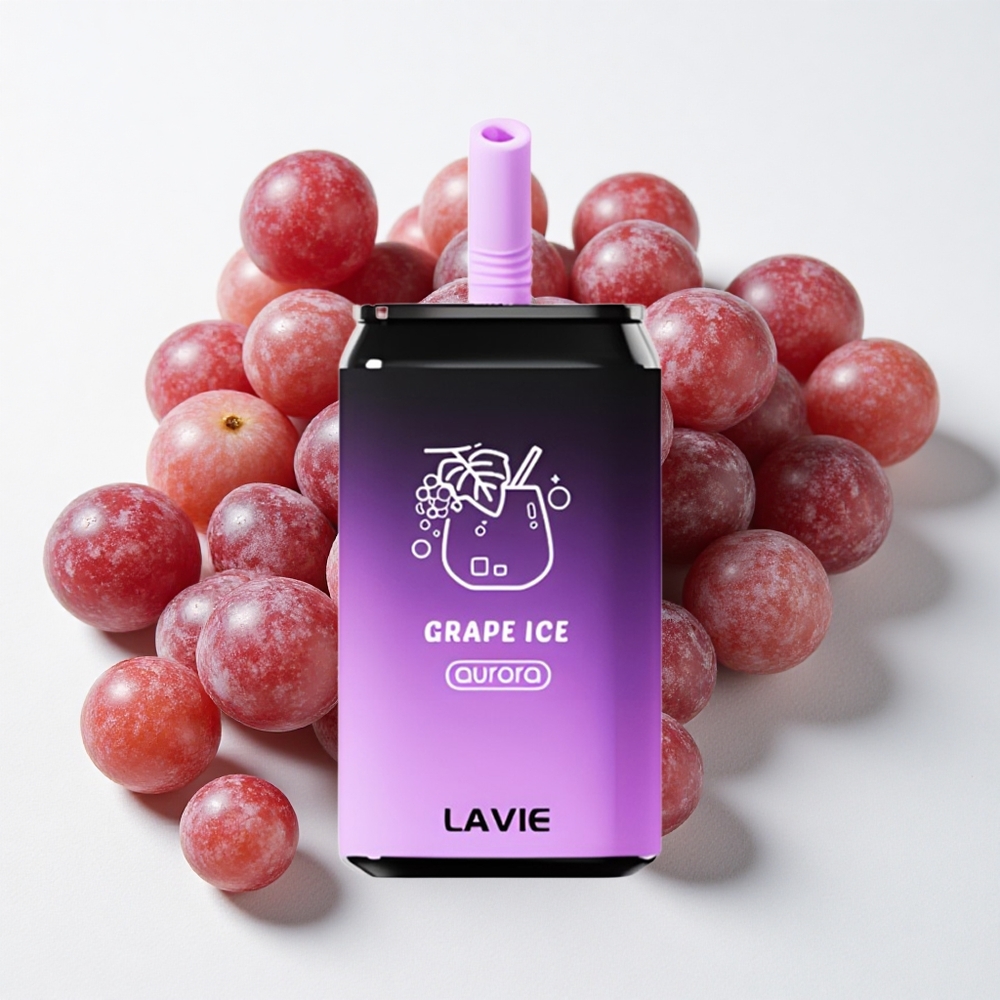 LAVIE Aurora 11000 نفخة تبخير عصير العنب الثلجي سعة 22مل وشاحن النوع-C