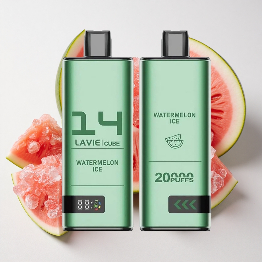 Lavie Cube 20000 نفخة بخار قابل للتخلص منه بطعم البطيخ المثلج 28مل