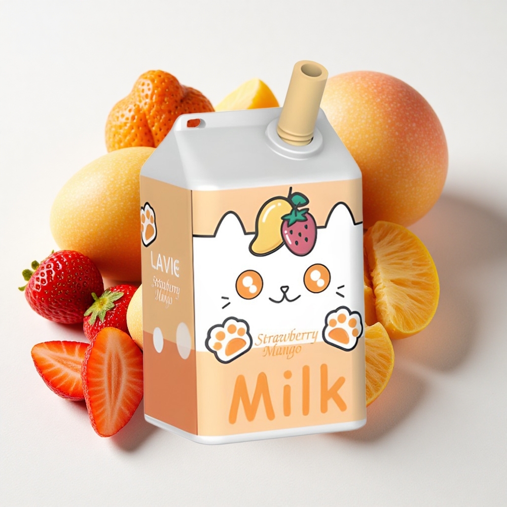 LAVIE Milk 7000 نفخة فراولة مانجو 16ML نوع C