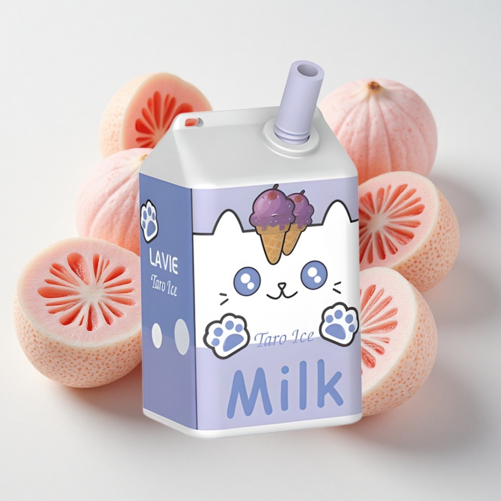 LAVIE Milk 7000 نفخة تبخير إلكتروني بنكهة تارو آيس بسعة 16ML وشحن النوع-C
