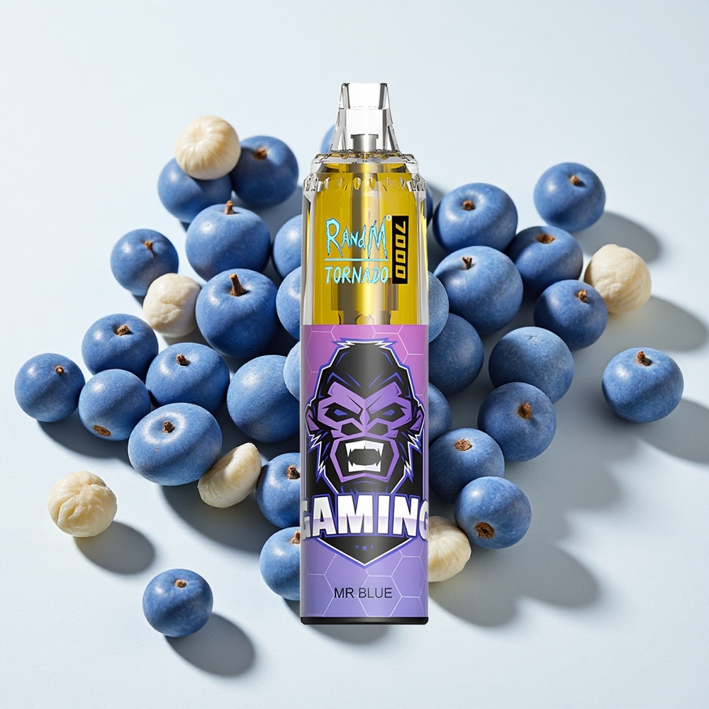 RandM Fumot Tornado 7000 نفخة (14 مل سائل، 850 ميلي أمبير) Dr. Blue أزرق