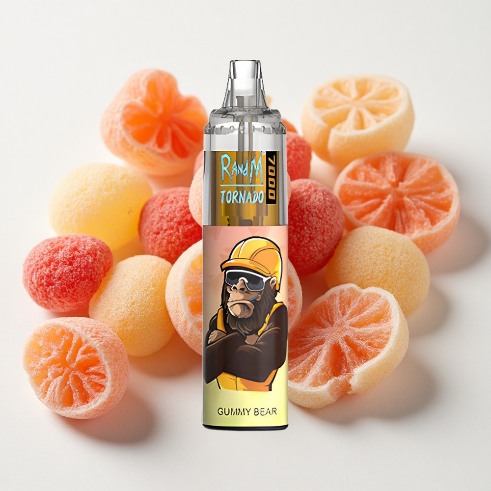 RandM Fumot Tornado 7000 نَفَثات E-liquid 14 مل Gummy Bear (دببة صمغية)