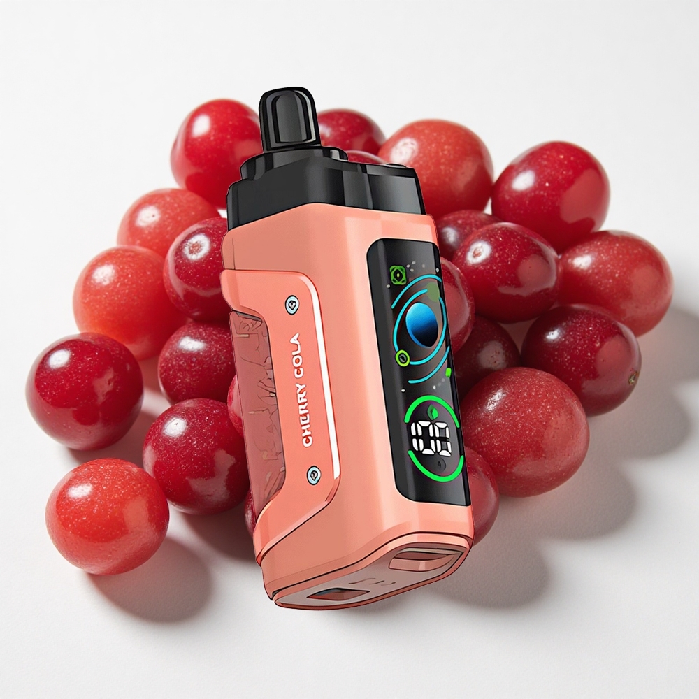 Razz Bar 45000 نفخة كرز كولا بتدفق هواء قابل للتعديل وشاحن النوع-C